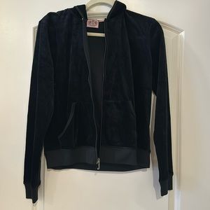 Juicy Couture black velour jacket large